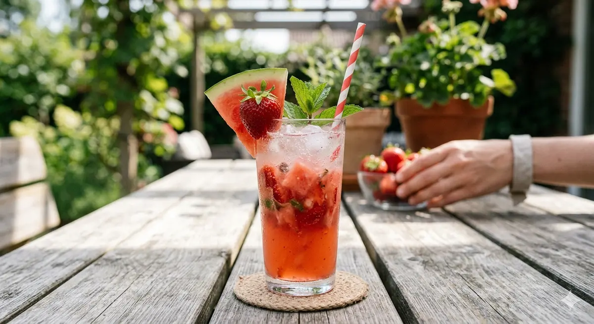Strawberry Watermelon Summer Drink